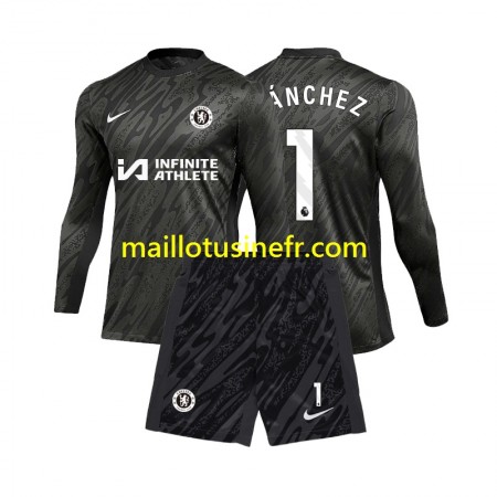 Maillot de Foot Chelsea Robert Sanchez 1 Extérieur Gardien 2024-25 Manches Longues - Enfant Maillot de Foot Chelsea Robert Sanchez 1 Extérieur Gardien 2024-25 Manches Longues - Enfant
